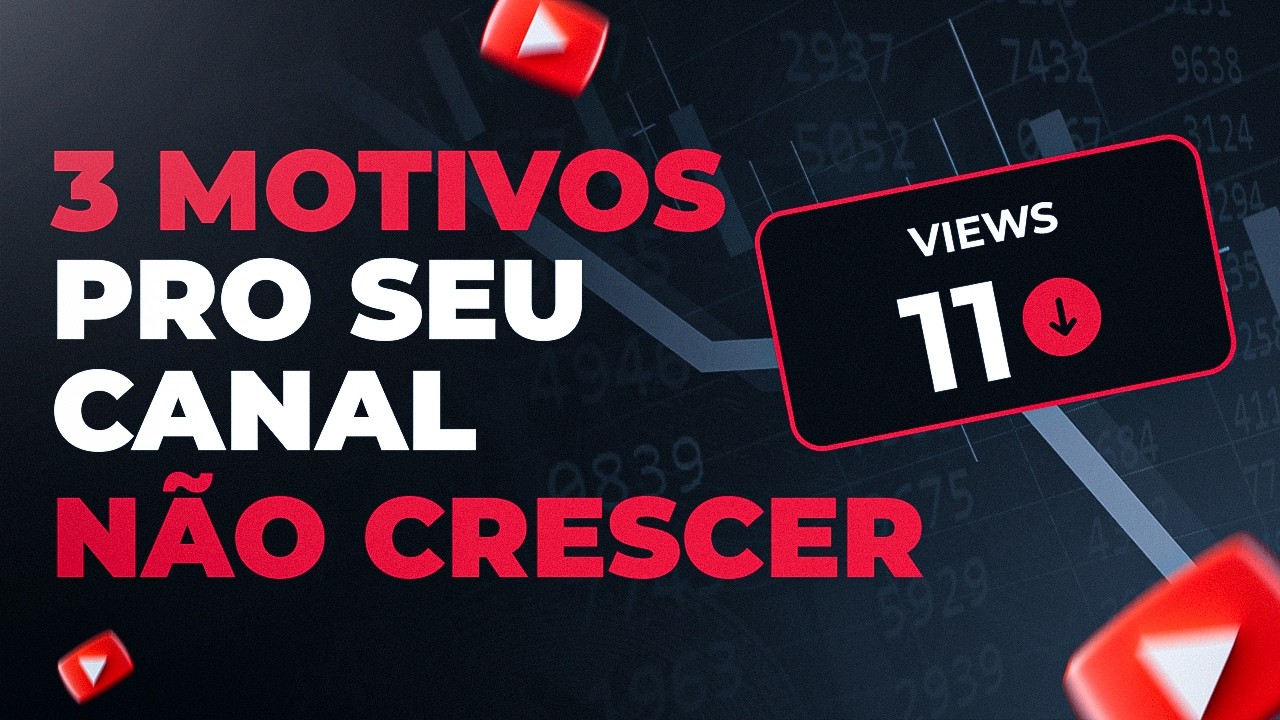 3 ERROS que te impedem de crescer aqui no youtube
