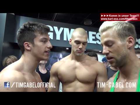 Tim Gabel vs. Patrick Reiser - flexing and posing - FIBO 2014 - TIM-GABEL.COM