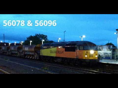 Rhyl 15.5.2017 - Colas 56078 & 56096 on engineers train - class 56