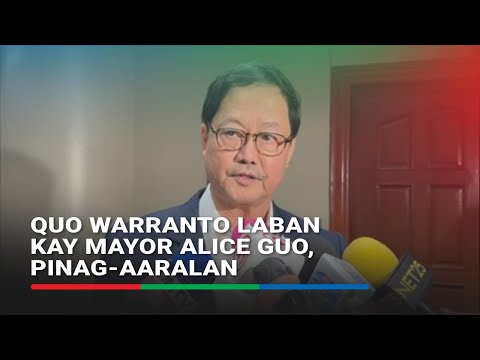 OSG, pinag-aaralan ang paghahain ng quo warranto petition laban kay Mayor Alice Guo ABS-CBN News