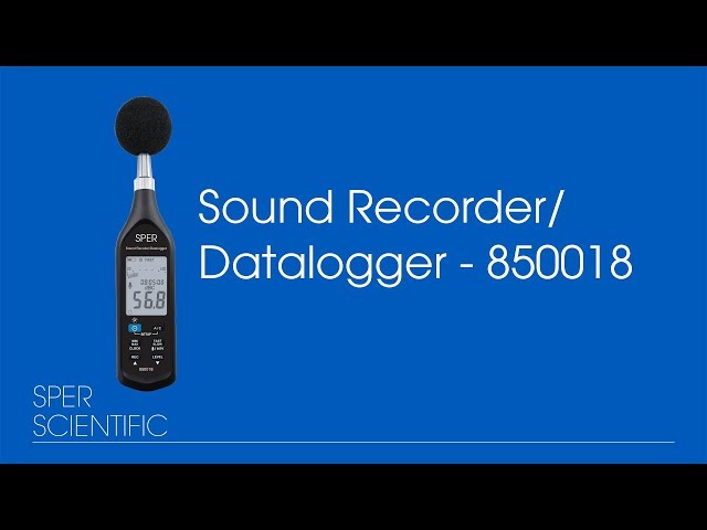 Sound Recorder/Datalogger Demo