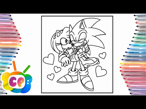 Sonic and Amy Rose coloring pages/Sonic saves Amy Rose /Arcando - In My Head  [NCS Release]