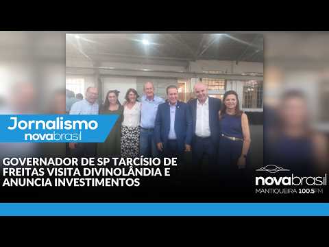GOVERNADOR DE SP TARCÍSIO DE FREITAS VISITA DIVINOLÂNDIA E ANUNCIA INVESTIMENTOS