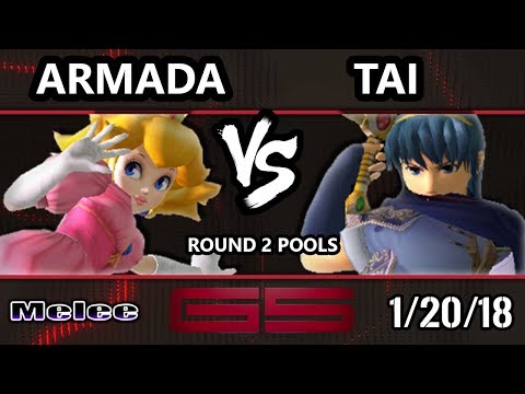 GENESIS 5 SSBM - [A]rmada (Peach) VS Tai (Marth) - Smash Melee Singles