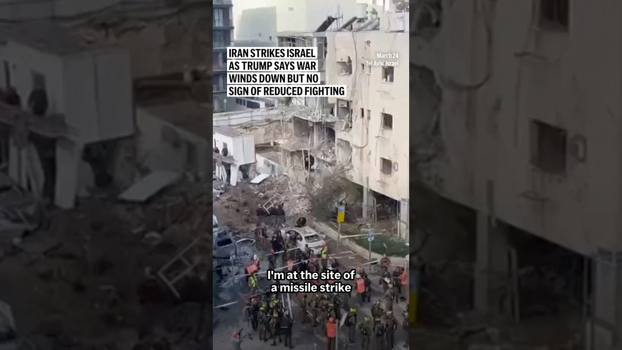 Iran strikes Israel as Trump says war winds down but no sign of reduced fighting