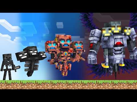 Upgrading WITHER into a GOD in Minecraft!