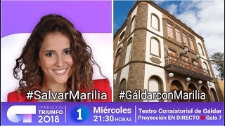 Gáldar muestra su apoyo a Marilia Monzón concursante de Operación Triunfo 2018