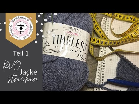 RVO Jacket Knitting / Raglan from the Top / Alpaca / Fair Isle / Part 1