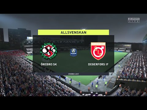 ⚽ Örebro SK vs Degerfors IF ⚽ | Allsvenskan (25/10/2021) | Fifa 22
