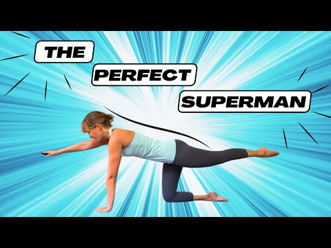 Pilates quadruped exercise aka superman