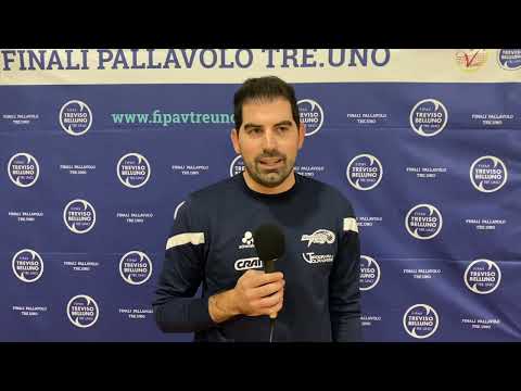 L'ALLENATORE DEL MONTEVOLLEY POLO SULLA FINALE DI COPPA TRE.UNO PERSA AL TIE-BREAK