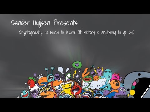 DDDPerth 2019 - Sander Huijsen - Cryptography: so much to learn! (If history is anything to go by.)