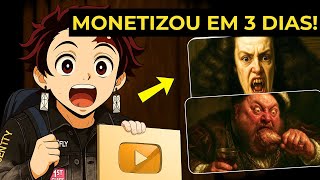 MONETIZA 24H! Copiei um CANAL Dark CONTOS de TERROR que Fatura $7000Mês Usando IA Grátis!