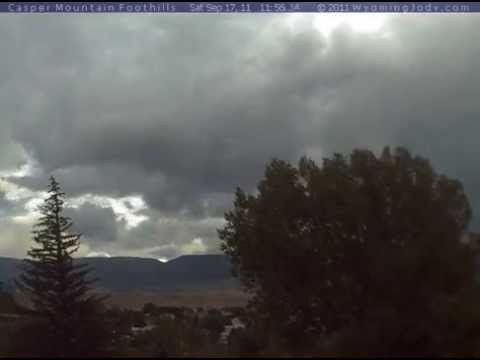 Edge of Big Storm Cell  Time Lapse  Casper, WY  9.17.11