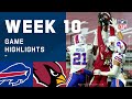 Bills vs. Cardinals Week 10 Highlights | NFL 2020