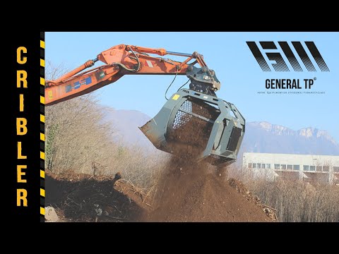 Godet cribleur rotatif Série CBR - CM Crushers - pour pelles et engins de 1 à 50 tonnes - criblage et valorisation des matériaux_7