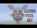 Minecraft Pixel Art Timelapse: Mangle "Toy Foxy ...