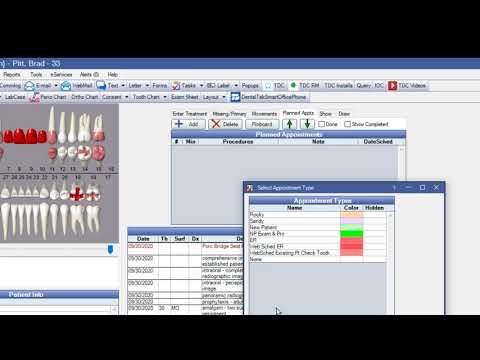 Open Dental Scheduling with Appointment Types