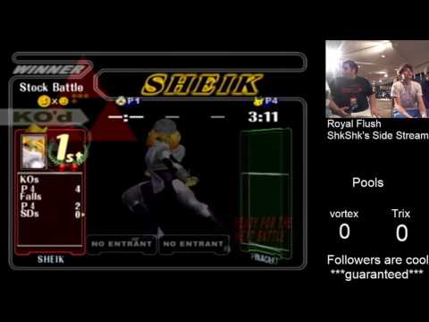 Royal Flush SSBM Pools - vortex (Sheik) vs. Trix (Pikachu)