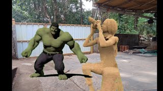 Hulk Entry 🤯Vfx green screen Sand Women 😍