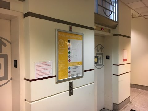 ORIGINAL Dover Traction Elevators in the UPMC Presbyterian Garage