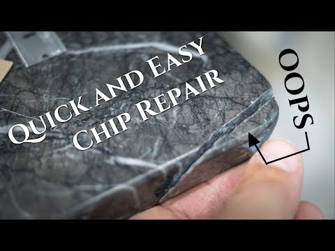 How to Fix Chip in Granite Marble or Quartz - EASY