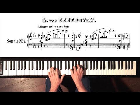 Beethoven Sonata No.5 (complete) Paul Barton, FEURICH piano