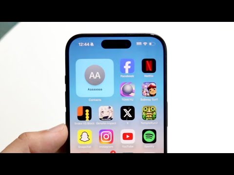 How To Add a Contact Widget On iPhone!