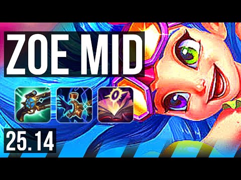ZOE vs ZED (MID) | 5/1/5 | KR Grandmaster | 25.14