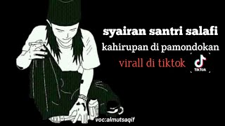 Download lagu yang pernah mondok pasti sedih | syairan santri salafi | kahirupan di pamondokan, virall di tiktok mp3