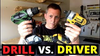 DRILL VS. DRIVER (What's The Difference?!! Cordless Drill Vs