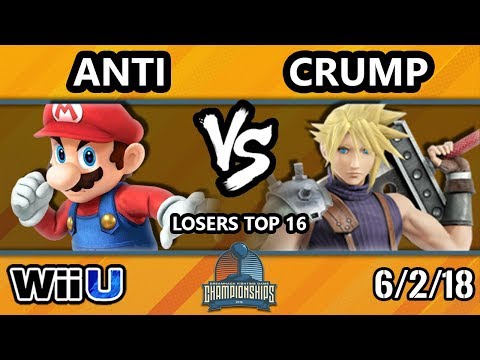 DHATX18 Smash 4 - IMT | ANTi (Mario) Vs. Crump (Cloud) - Wii U Losers Top 12