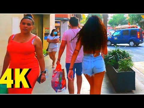 Walking in Barcelona: Carrer de Sants & Rambla del Brasil, Spain 🇪🇸, 4K