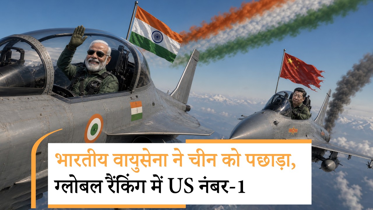 Shaurya Path: China को पछाड़कर आगे निकली Indian Air Force, Top 10 Air Forces 2026 के बारे में जानें Shaurya Path: China को पछाड़कर आगे निकली Indian Air Force, Top 10 Air Forces 2026 के बारे में जानें