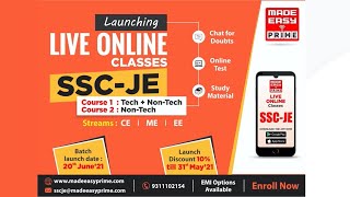 SSC-JE | LIVE Online Course | Paper-1 & Paper-2 | Introductory Video | Enroll Now | MADE EASY PRIME