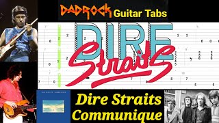 Communique - Dire Straits - Guitar + Bass TABS Lesson