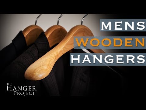 Luxury wooden hangers for men