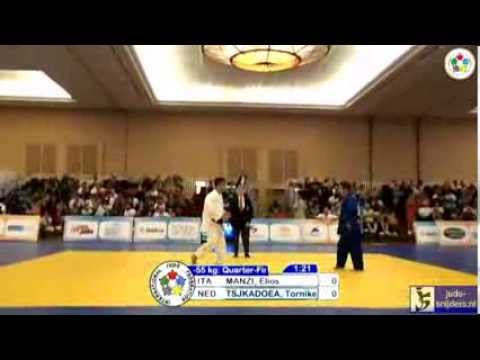 Judo 2013: Manzi (ITA) - Tsjkadoea (NED) [-55kg]