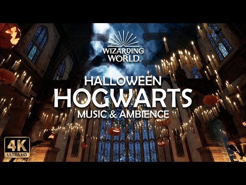 🎃 Halloween at Hogwarts: Magical Autumn at the Castle 🏰 | Harry Potter Music & Ambience