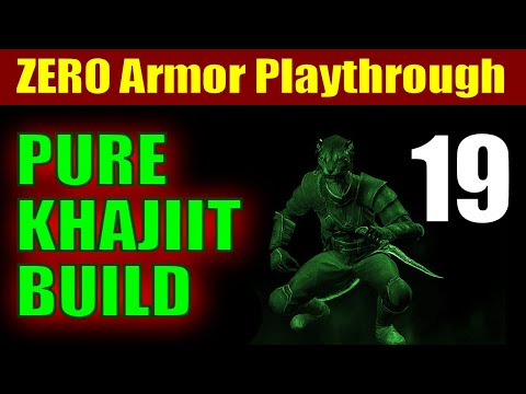 Skyrim PURE KHAJIIT Walkthrough ZERO ARMOR RUN -  Part 19, Prepping for Bleak Falls