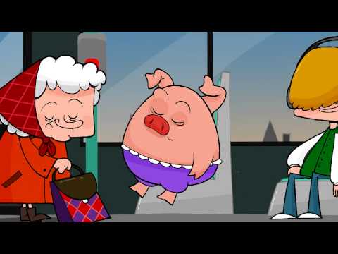 Agresszív kismalac buszozik