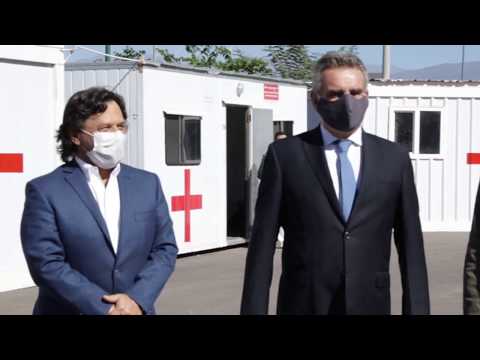 El gobernador Sáenz y el ministro Rossi recorrieron las instalaciones del Hospital Militar