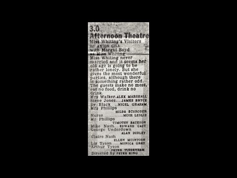 Waggoners Walk -  Miss Whiting's Visitors (Afternoon Theatre)