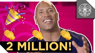 The Rock Thanks You For 2 MILLION SUBSCRIBERS!
