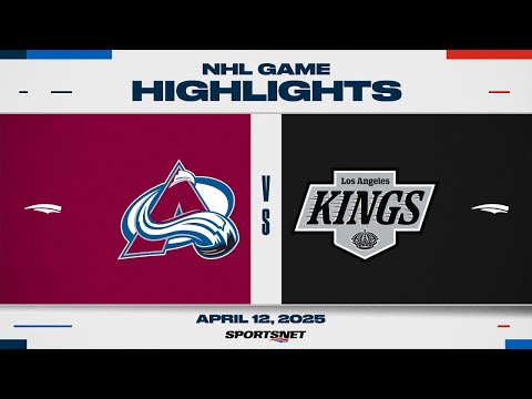 NHL Highlights | Avalanche vs. Kings - April 12, 2025
