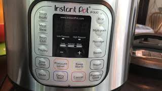 Instant Pot without manual button