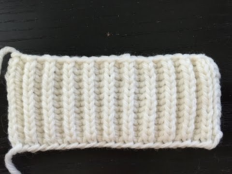 Brioche Stitch Flat in One Color