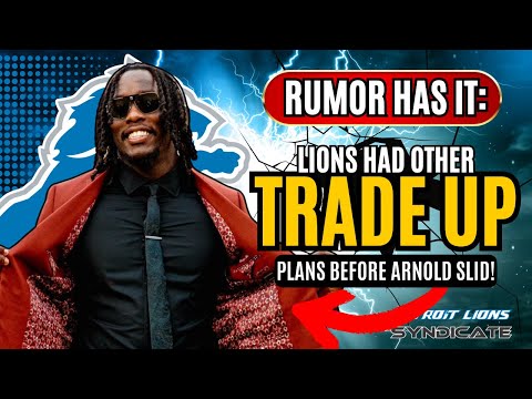 The Detroit Lions 'REPORTEDLY" had A DIFFERENT TARGET in Their ORIGINAL TRADE UP PLANS!
