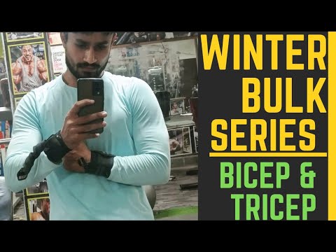 WINTER BULK DAY- 2,, 💥💪#ARMS WORKOUT #biceps #triceps