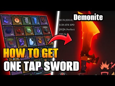 (BROKEN!) How to Craft the BEST One Tap Sword in The Forge ROBLOX